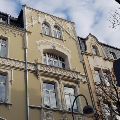 Stuckfassade Am Mehrfamilienhaus